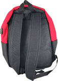 Delta Sigma Theta USB Port Backpack [Black/Red - 18"H x 12"W x 5.5"D]