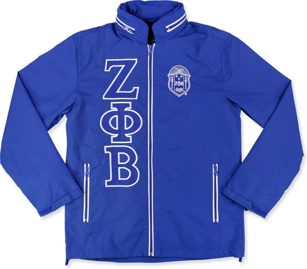 Big Boy Zeta Phi Beta Divine 9 S8 Ladies Windbreaker Jacket [Royal Blue]