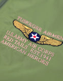 Big Boy Tuskegee Airmen S7 Mens Windbreaker Jacket [Green]
