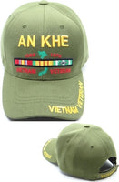 An Khe Vietnam Veteran M2 Mens Cap [Olive Green - Adjustable Size]