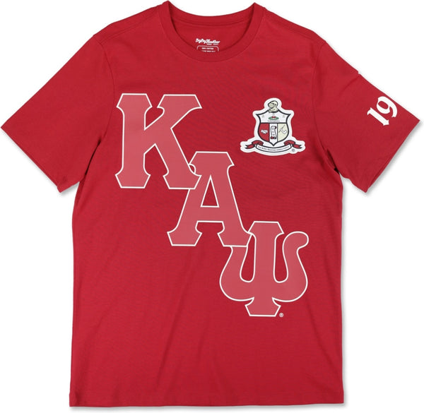 Big Boy Kappa Alpha Psi Divine 9 S16 Graphic Mens Tee [Crimson Red]