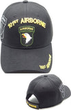 101st Airborne C1272 Side Shadow Mens Cap [Black - Adjustable Size]