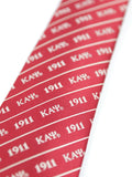 Big Boy Kappa Alpha Psi Divine 9 S3 Neck Tie [Crimson Red]