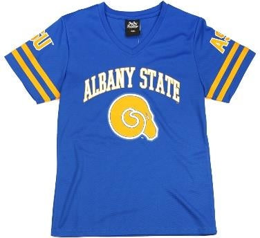 Big Boy Albany State Golden Rams Womens Football Tee [Royal Blue]