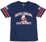 Big Boy South Carolina State Bulldogs Womens Football Tee [Navy Blue]
