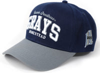 Big Boy Homestead Grays Legends S145 Mens Baseball Cap [Navy Blue - Adjustable Size]
