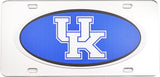 University of Kentucky Domed Logo Mirror Car Tag [Silver - Car or Truck]