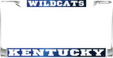 Kentucky Wildcats Mirror Domed Metal License Plate Frame [Silver - Car or Truck]