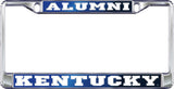 University of Kentucky Alumni Mirror Domed Metal License Plate Frame [Silver - Car or Truck]