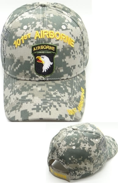 101st Airborne C1272 Side Shadow Mens Cap [Digital Camouflage - Adjustable Size]