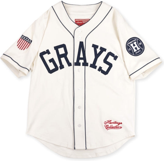 Big Boy Homestead Grays S2 Heritage Mens Baseball Jersey [Ivory White]