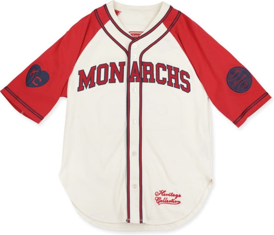 Big Boy Kansas City Monarchs Buck O'Neil No. 22 Replica Mens Baseball Jersey [White/Red]