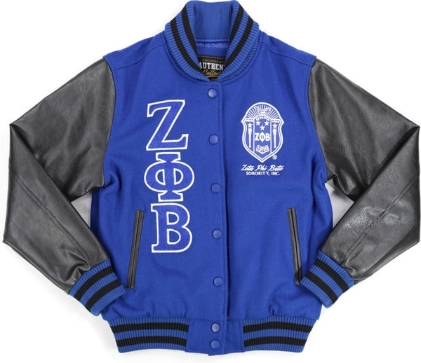 Big Boy Zeta Phi Beta Divine 9 S4 Womens Wool Jacket [Royal Blue]