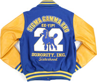 Big Boy Sigma Gamma Rho Divine 9 S4 Womens Wool Jacket [Royal Blue]