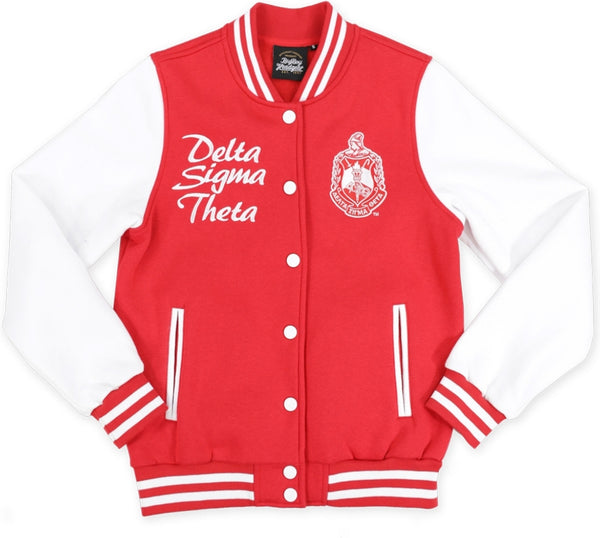 Big Boy Delta Sigma Theta Divine 9 Womens Fleece Jacket [Red]