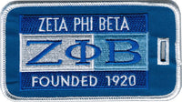 Zeta Phi Beta Founded 1920 Luggage Tag [Blue - 4.5" x 2.5"]