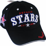 Big Boy Detroit Stars Legends S142 Mens Baseball Cap [Black - Adjustable Size]