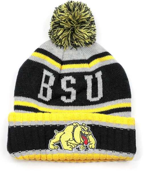 Big Boy Bowie State Bulldogs S51 Mens Cuff Beanie Cap with Ball [Black - One Size]