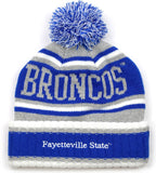 Big Boy Fayetteville State Broncos S251 Beanie With Ball [Royal Blue]
