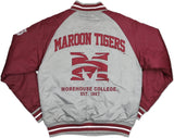 Big Boy Morehouse Maroon Tigers S4 Light Weight Mens Baseball Jacket [Grey]