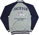 Big Boy Jackson State Tigers S3 Mens Jogging Suit Jacket [Grey - Small]