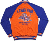 Big Boy Savannah State Tigers S3 Mens Jogging Suit Jacket [Orange]