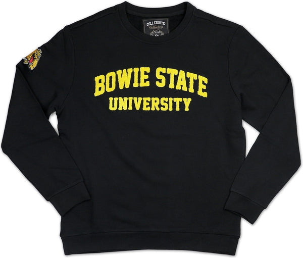 Big Boy Bowie State Bulldogs Mens Sweatshirt [Black]