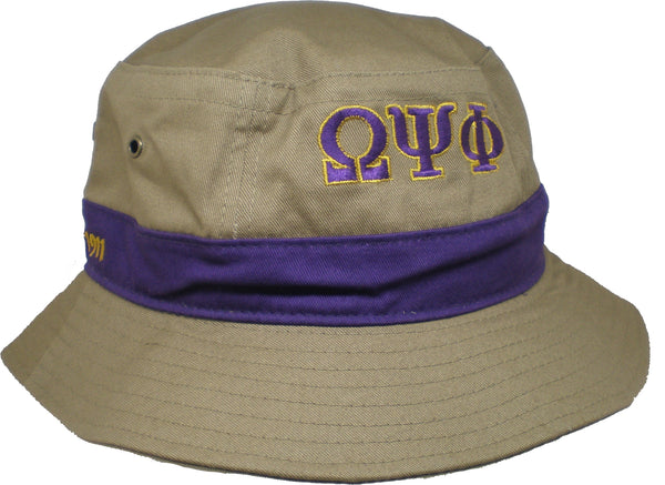 Buffalo Dallas Omega Psi Phi Bucket Hat [Khaki]