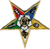 Eastern Star Symbol Iron-On Patch [Gold]