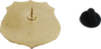 Omega Psi Phi Escutcheon 20 Pearl Shield Lapel Pin [Gold - 1.25"]