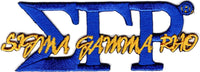 Sigma Gamma Rho Script Iron-On Patch [Royal Blue - 4"]
