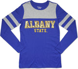 Big Boy Albany State Golden Rams Ladies Long Sleeve Tee [Royal Blue]
