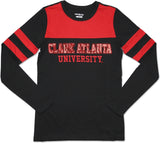 Big Boy Clark Atlanta Panthers Ladies Long Sleeve Tee [Black]