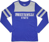 Big Boy Fayetteville State Broncos Ladies Long Sleeve Tee [Royal Blue]